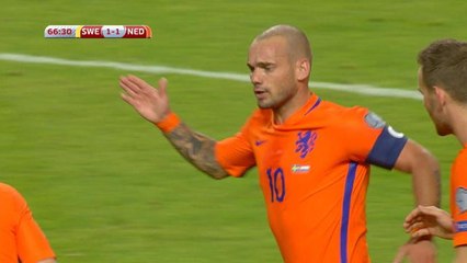 Qualifications Coupe du Monde 2018 - Sneijder égalise !