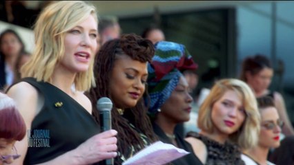 Cate Blanchett et 82 femmes montent les marches pour la parité - Cannes 2018