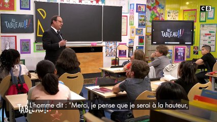 François Hollande parle de la différence entre hommes et femmes ministres dans Au Tableau - C8