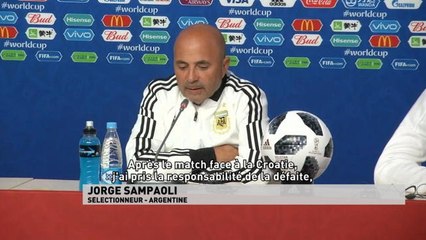 Mondial 2018 - Jorge Sampaoli en conférence de presse