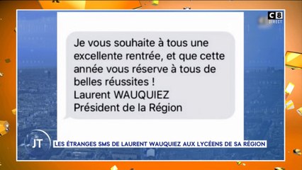 Le SMS de Laurent Wauquiez envoyé aux lycéens fait débat