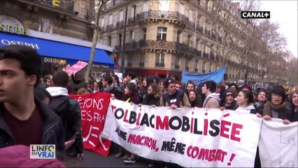 "Macron t'es foutu, la jeunesse est dans la rue"
