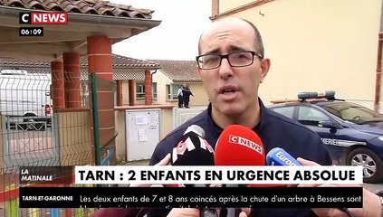 Chute d'arbre dans une école du Tarn-et-Garonne : Les 2 enfants sont sortis d'affaire mais l'un d'eux a du être amputé