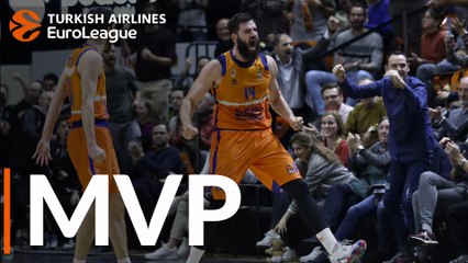 Round 22 MVP: Bojan Dubljevic, Valencia Basket