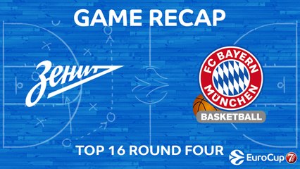7Days EuroCup Highlights Top 16, Round 4: Zenit 78-80 Bayern