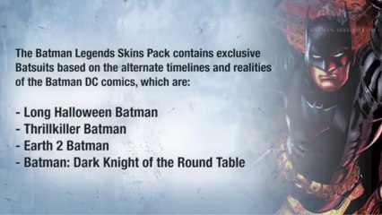 Batman Legends Skins Pack de Batman: Arkham Origins
