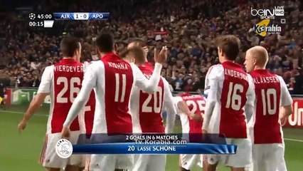 Ajax Amsterdam 4-0 APOEL Nicosia