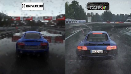 DriveClub vs Project CARS Build 961 - Rain Weather Comparison de Project Cars