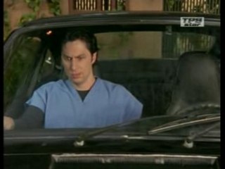 JD dans la voiture du Dr Cox