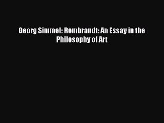 Georg Simmel Resource Learn About Share And Discuss Georg - 