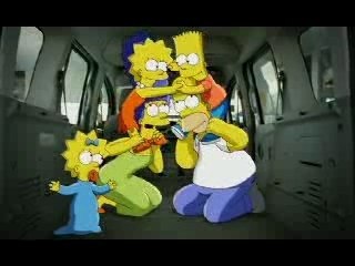 Les Simpson dans la Kangoo - PUB Renault