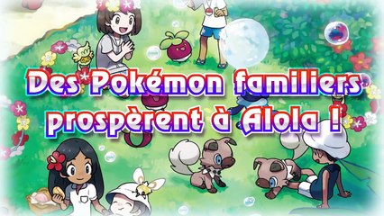 Nouveautés (formes d'Alola, capacités Z) en vidéo de Pokémon Soleil et Lune