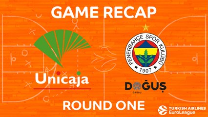 EuroLeague 2017-18 Highlights Regular Season Round 1 video: Unicaja 68-67 Fenerbahce