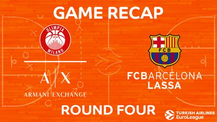 EuroLeague 2017-18 Highlights Regular Season Round 4 video: AX Milan 78-74 Barcelona