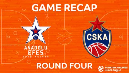 EuroLeague 2017-18 Highlights Regular Season Round 4 video: Anadolu Efes 80-98 CSKA