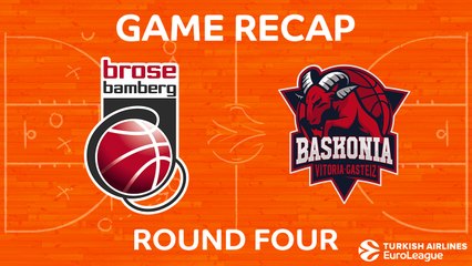 EuroLeague 2017-18 Highlights Regular Season Round 4 video: Bamberg 78-72 Baskonia