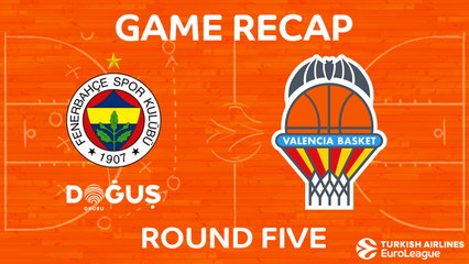 EuroLeague 2017-18 Highlights Regular Season Round 5 video: Fenerbahce 79-66 Valencia