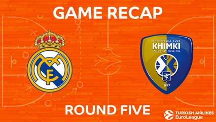 EuroLeague 2017-18 Highlights Regular Season Round 5 video: Madrid 80-86 Khimki