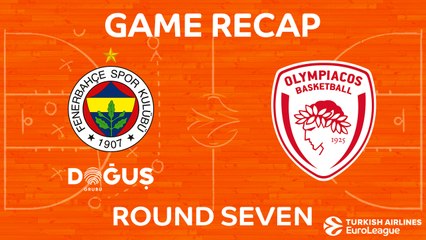EuroLeague 2017-18 Highlights Regular Season Round 7 video: Fenerbahce 83-90 Olympiacos