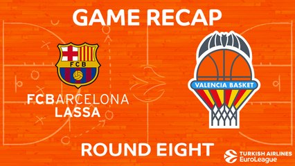 EuroLeague 2017-18 Highlights Regular Season Round 8 video: Barcelona 89-71 Valencia