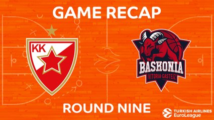 EuroLeague 2017-18 Highlights Regular Season Round 9 video: Zvezda 81-85 Baskonia