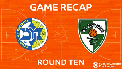 EuroLeague 2017-18 Highlights Regular Season Round 10 video: Maccabi 81-74 Zalgiris