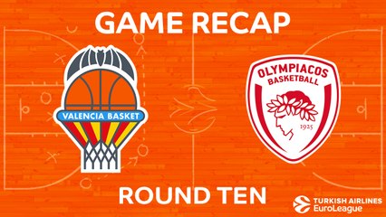 EuroLeague 2017-18 Highlights Regular Season Round 10 video: Valencia 64-72 Olympiacos
