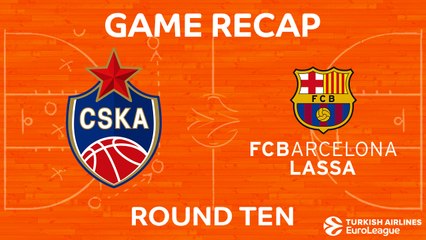 EuroLeague 2017-18 Highlights Regular Season Round 10 video: CSKA 92-78 Barcelona