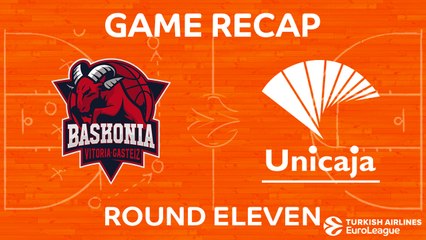 EuroLeague 2017-18 Highlights Regular Season Round 11 video: Baskonia 88-82 Unicaja