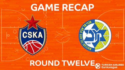 EuroLeague 2017-18 Highlights Regular Season Round 12 video: CSKA 101-86 Maccabi