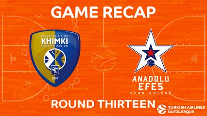 EuroLeague 2017-18 Highlights Regular Season Round 13 video: Khimki 86-68 Efes