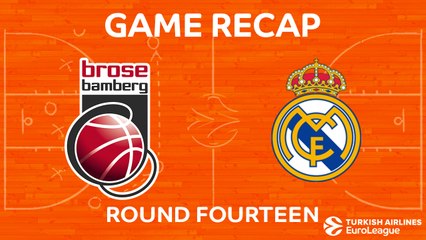 EuroLeague 2017-18 Highlights Regular Season Round 14 video: Bamberg 66-81 Madrid