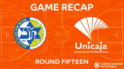 EuroLeague 2017-18 Highlights Regular Season Round 15 video: Maccabi 78-89 Unicaja