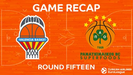 EuroLeague 2017-18 Highlights Regular Season Round 15 video: Valencia 67-63 Panathinaikos