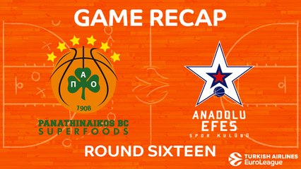 EuroLeague 2017-18 Highlights Regular Season Round 16 video: Panathinaikos 90-79 Efes