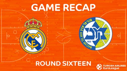 EuroLeague 2017-18 Highlights Regular Season Round 16 video: Madrid 93-81 Maccabi