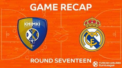 EuroLeague 2017-18 Highlights Regular Season Round 17 video: Khimki 78-95 Madrid
