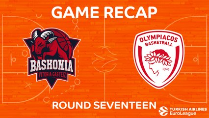 EuroLeague 2017-18 Highlights Regular Season Round 17 video: Baskonia 86-54 Olympiacos