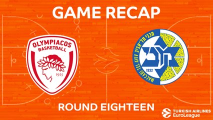 EuroLeague 2017-18 Highlights Regular Season Round 18 video: Olympiacos 94-64 Maccabi