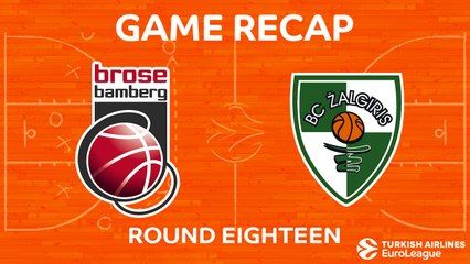 EuroLeague 2017-18 Highlights Regular Season Round 18 video: Bamberg 93-86 Zalgiris