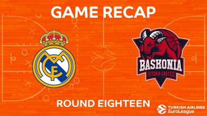 EuroLeague 2017-18 Highlights Regular Season Round 18 video: Madrid 75-73 Baskonia