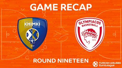 EuroLeague 2017-18 Highlights Regular Season Round 19 video: Khimki 82-54 Olympiacos