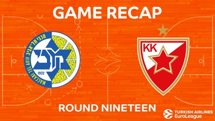 EuroLeague 2017-18 Highlights Regular Season Round 19 video: Maccabi 89-75 Zvezda