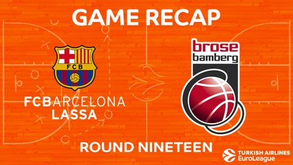 EuroLeague 2017-18 Highlights Regular Season Round 19 video: Barcelona 81-66 Bamberg