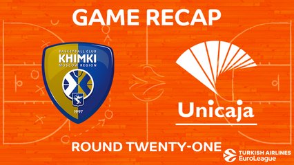 EuroLeague 2017-18 Highlights Regular Season Round 21 video: Khimki 68-66 Unicaja