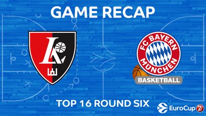 7Days EuroCup Highlights Top 16, Round 6: Rytas 85-87 Bayern