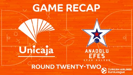 EuroLeague 2017-18 Highlights Regular Season Round 22 video: Unicaja 81-68 Efes