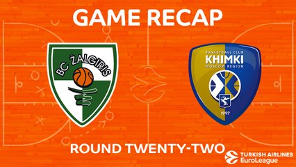 EuroLeague 2017-18 Highlights Regular Season Round 22 video: Zalgiris 74-84 Khimki
