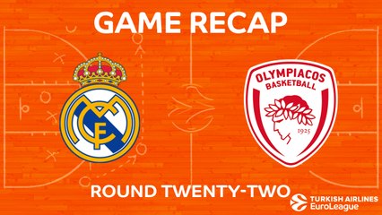 EuroLeague 2017-18 Highlights Regular Season Round 22 video: Madrid 79-80 Olympiacos