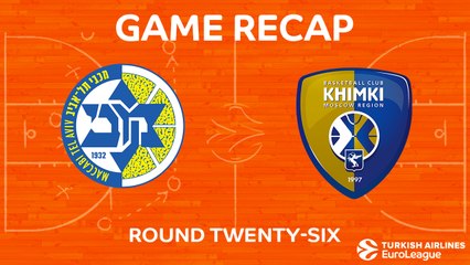 EuroLeague 2017-18 Highlights Regular Season Round 26 video: Maccabi 91-94 Khimki